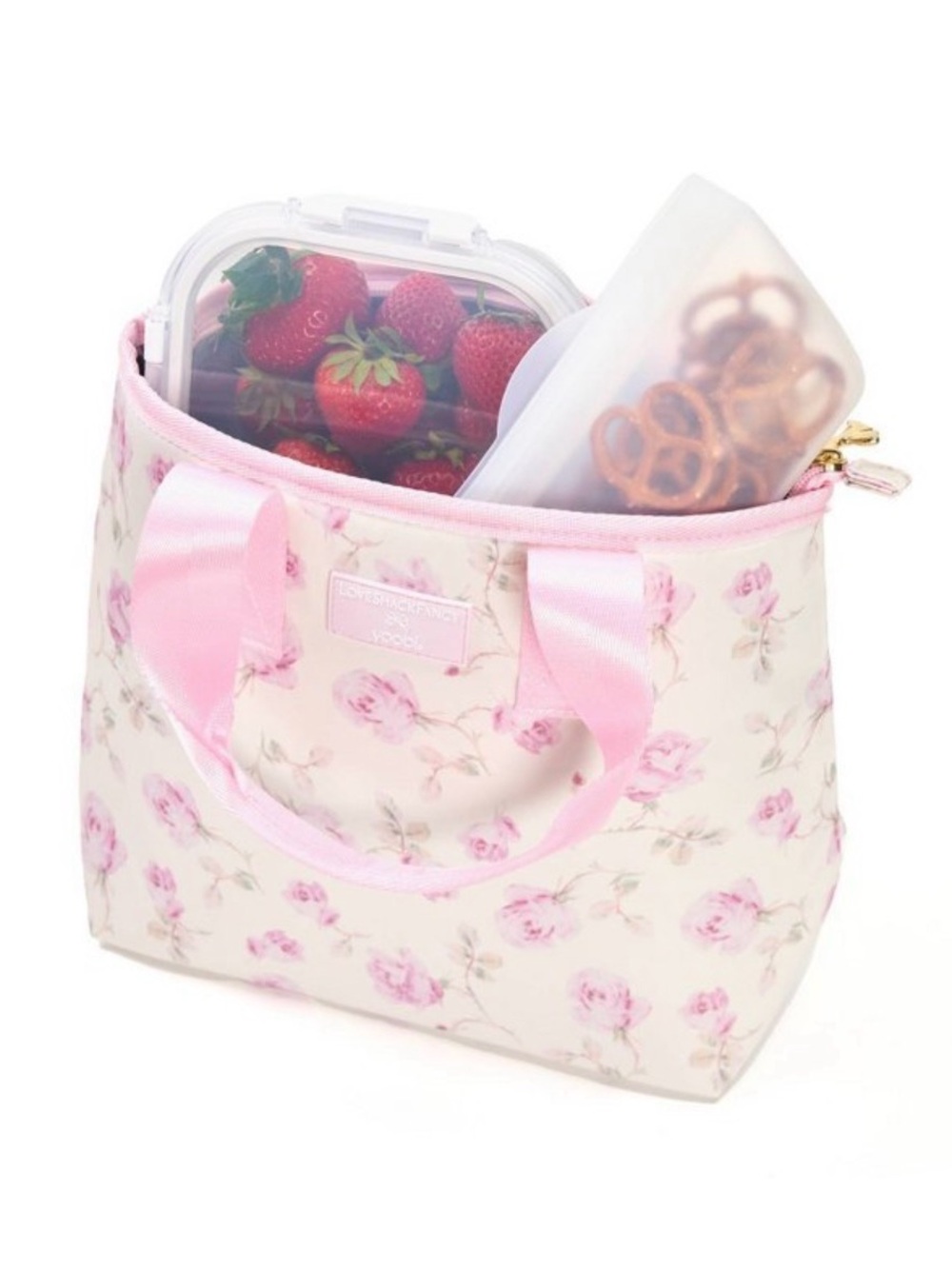 LoveShackFancy Pink Floral NWT Lunch Tote Bag - Women - Picture 3 of 5